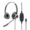 Micro-Casque Binaural UC Connexion USB-A Cordon USB A-RX